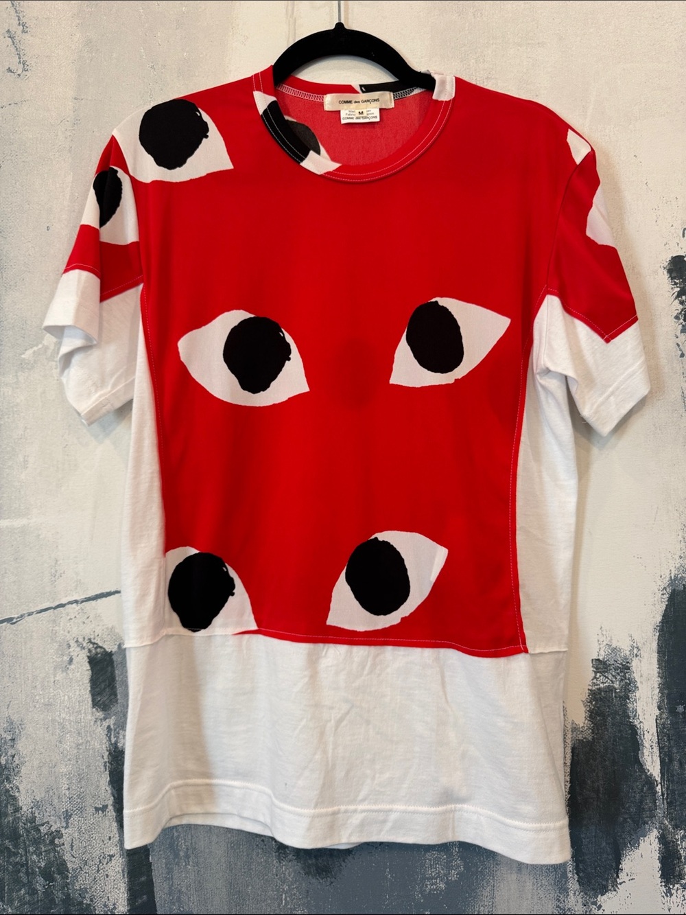 Comme des Garçons Eye Print Switching Top Size M